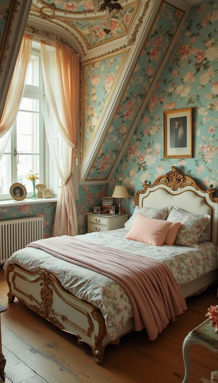 5. Vintage Parisian Elegance adorned with pastel colors and antique furnishings-1
