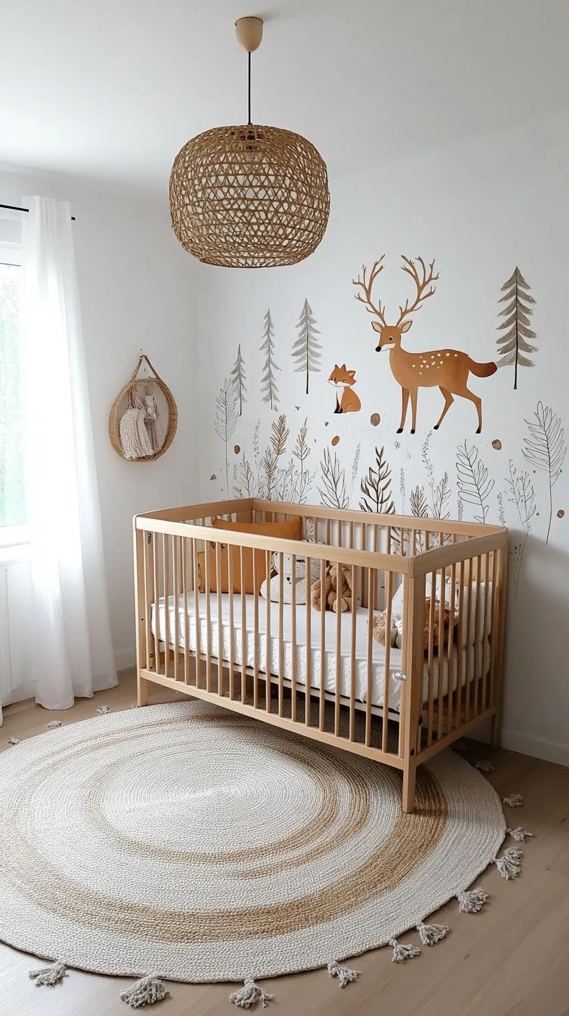 2. Whimsical Woodland Creatures with Muted Pastels and Soft Textiles-1