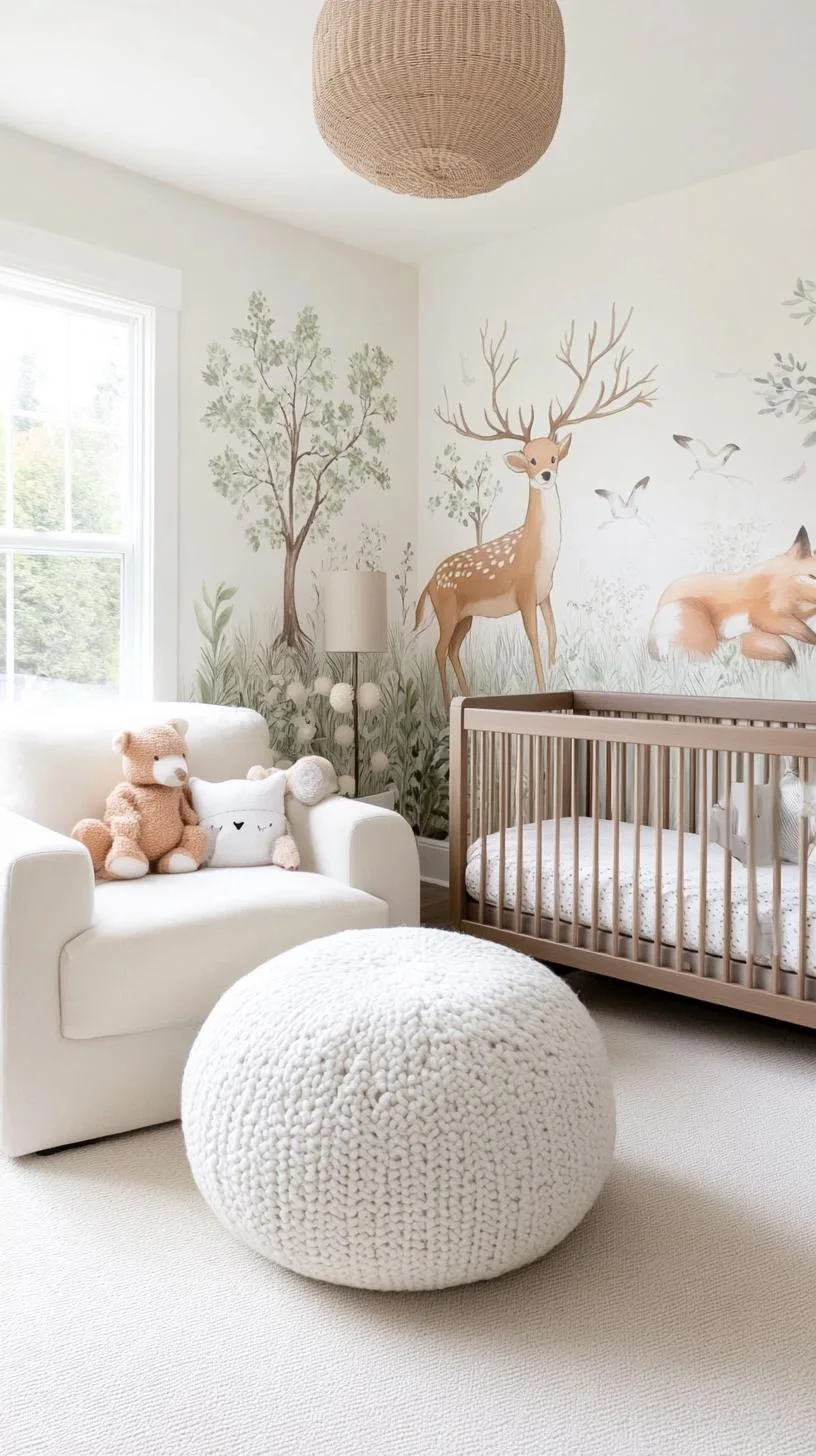 2. Whimsical Woodland Creatures with Muted Pastels and Soft Textiles-3