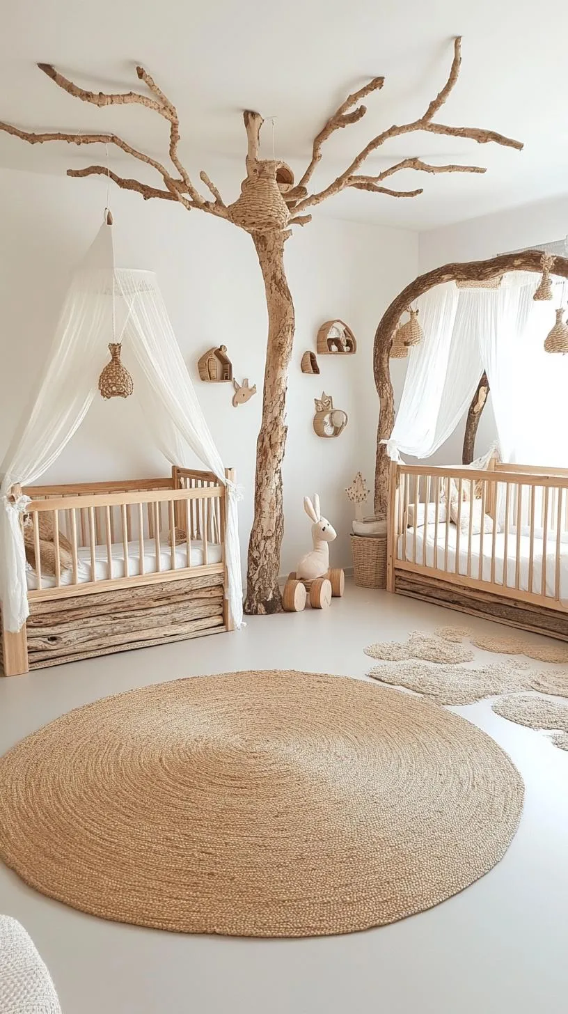 15. Wood Nymph Nest with Driftwood Decor and Neutral Tones-1