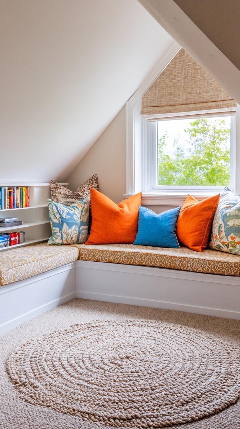 3. Wrap-Around Window Seat & Library: Create a cozy nook with a continuous window seat doubling as a small bookcase-1