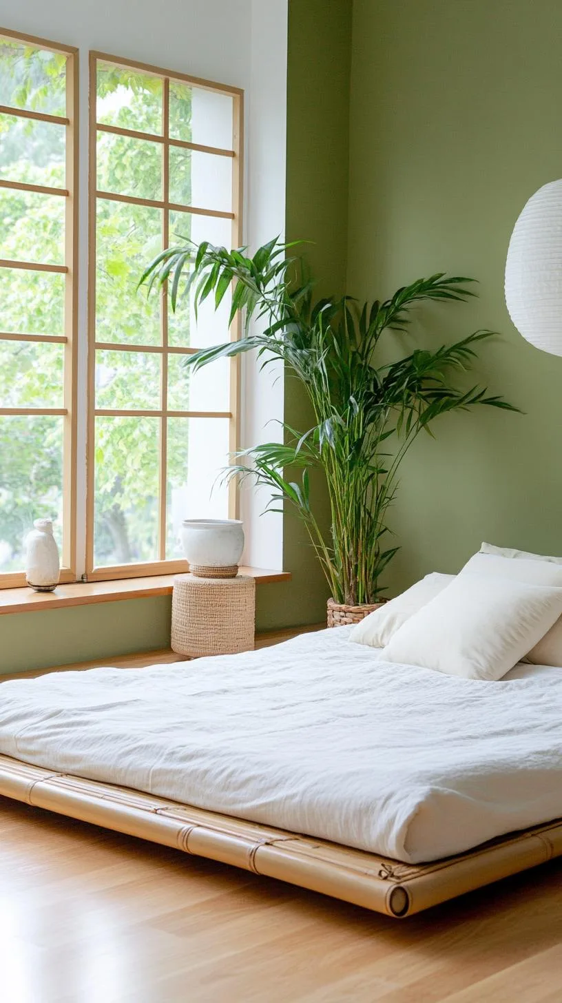 23 Stunning Olive Green Bedroom Ideas You'll Absolutely Love 31 4. Zen Serenity Bedroom with Olive Green Walls and Bamboo Décor-0
