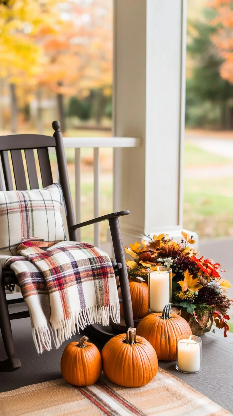 6. Autumnal feast with pumpkin arrangements, plaid blankets, and cider-scented candles-0 6. Autumnal feast with pumpkin arrangements, plaid blankets, and cider-scented candles-0
