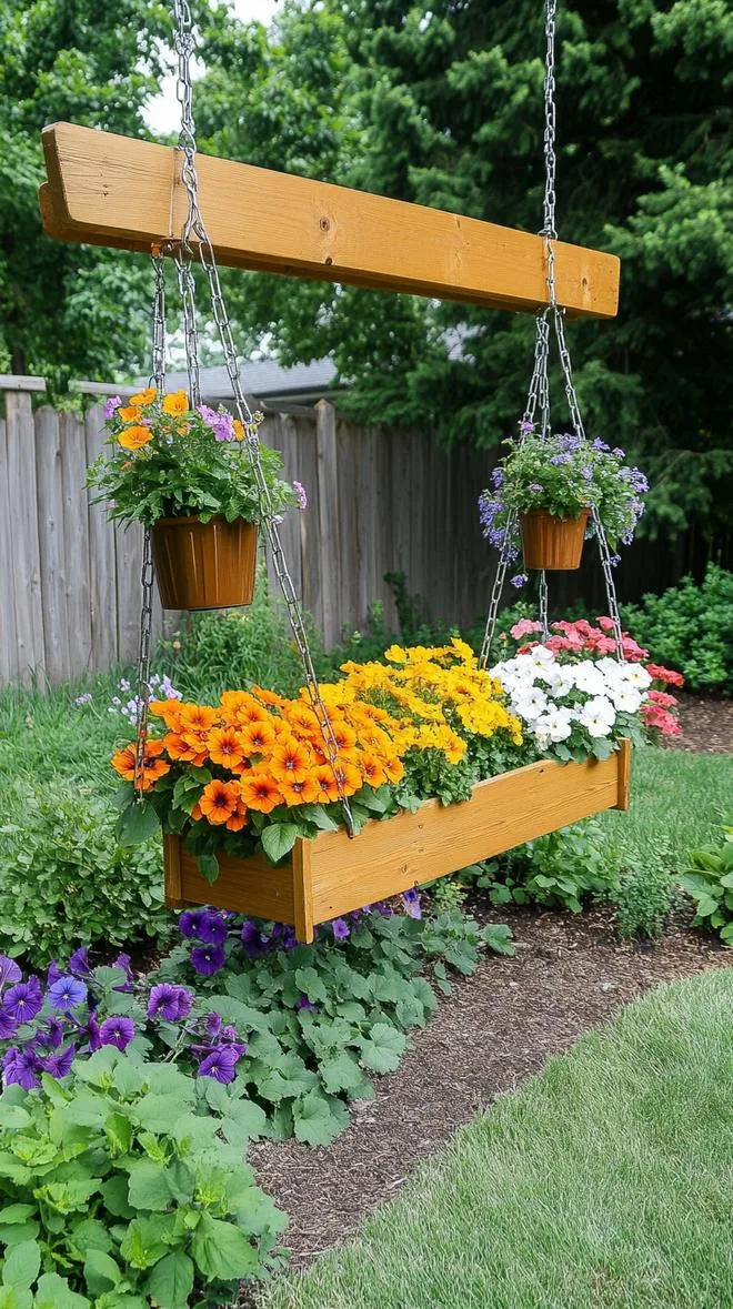 25 Unique Backyard Garden Ideas to Create Your Own Oasis 33 8. Charming Garden Swing Oasis-1