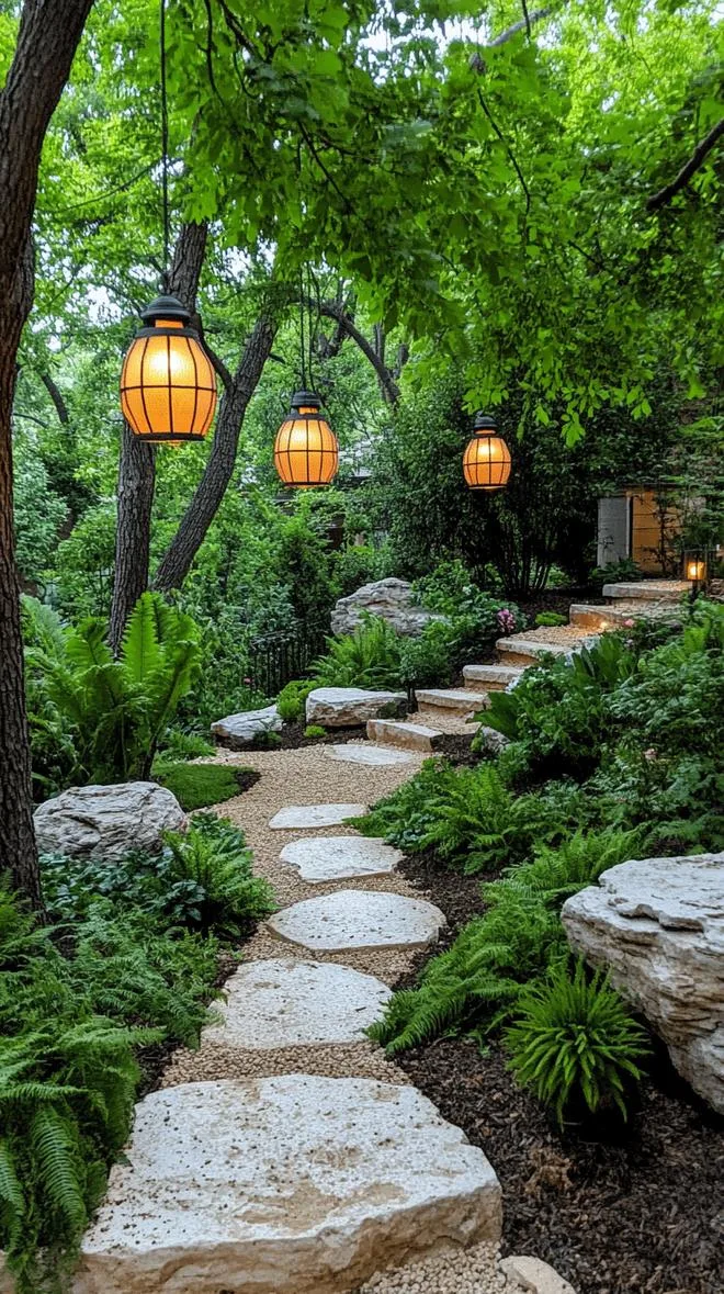 25 Unique Backyard Garden Ideas to Create Your Own Oasis 78 19. Enchanting Backyard Garden Lanterns-1