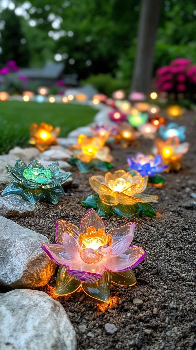 25 Unique Backyard Garden Ideas to Create Your Own Oasis 96 24. Glowing Floral Metal Artistry-0