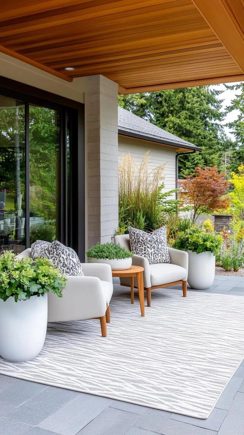 2. Mid-century modern vibes with sleek furniture, abstract patterned rugs, and minimalist planters-0 2. Mid-century modern vibes with sleek furniture, abstract patterned rugs, and minimalist planters-0