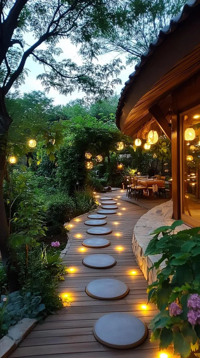 25 Unique Backyard Garden Ideas to Create Your Own Oasis 20 5. Night Garden Glow: Solar Stones-0