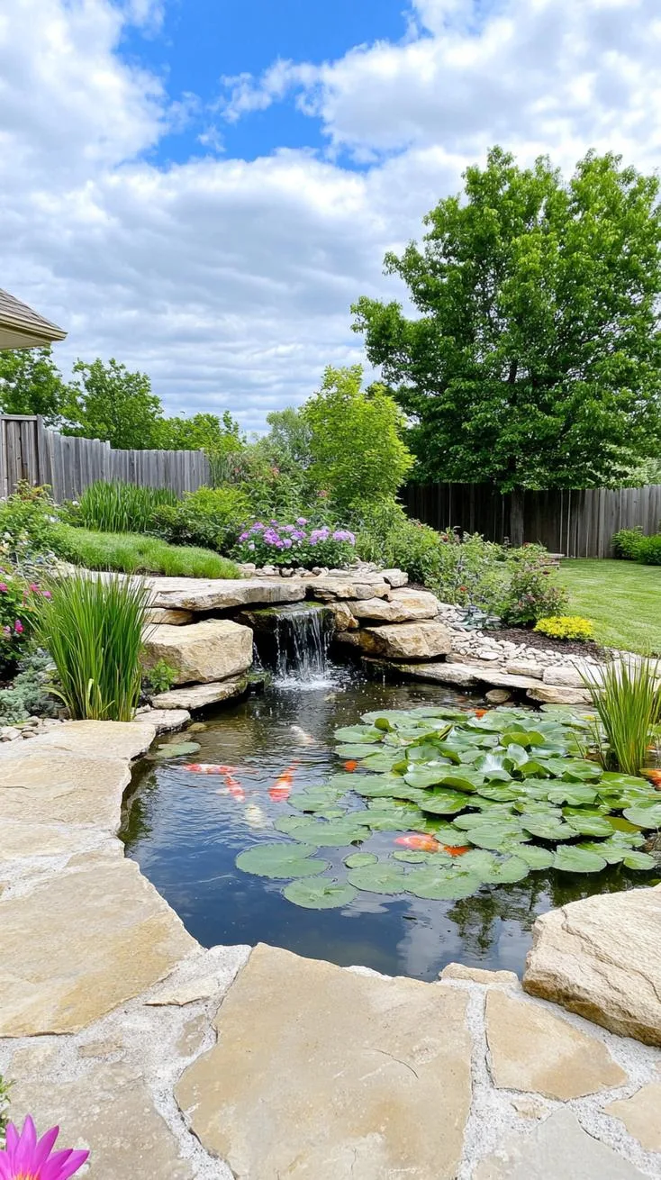 25 Unique Backyard Garden Ideas to Create Your Own Oasis 22 6. Tranquil Water Feature for Gardens-0