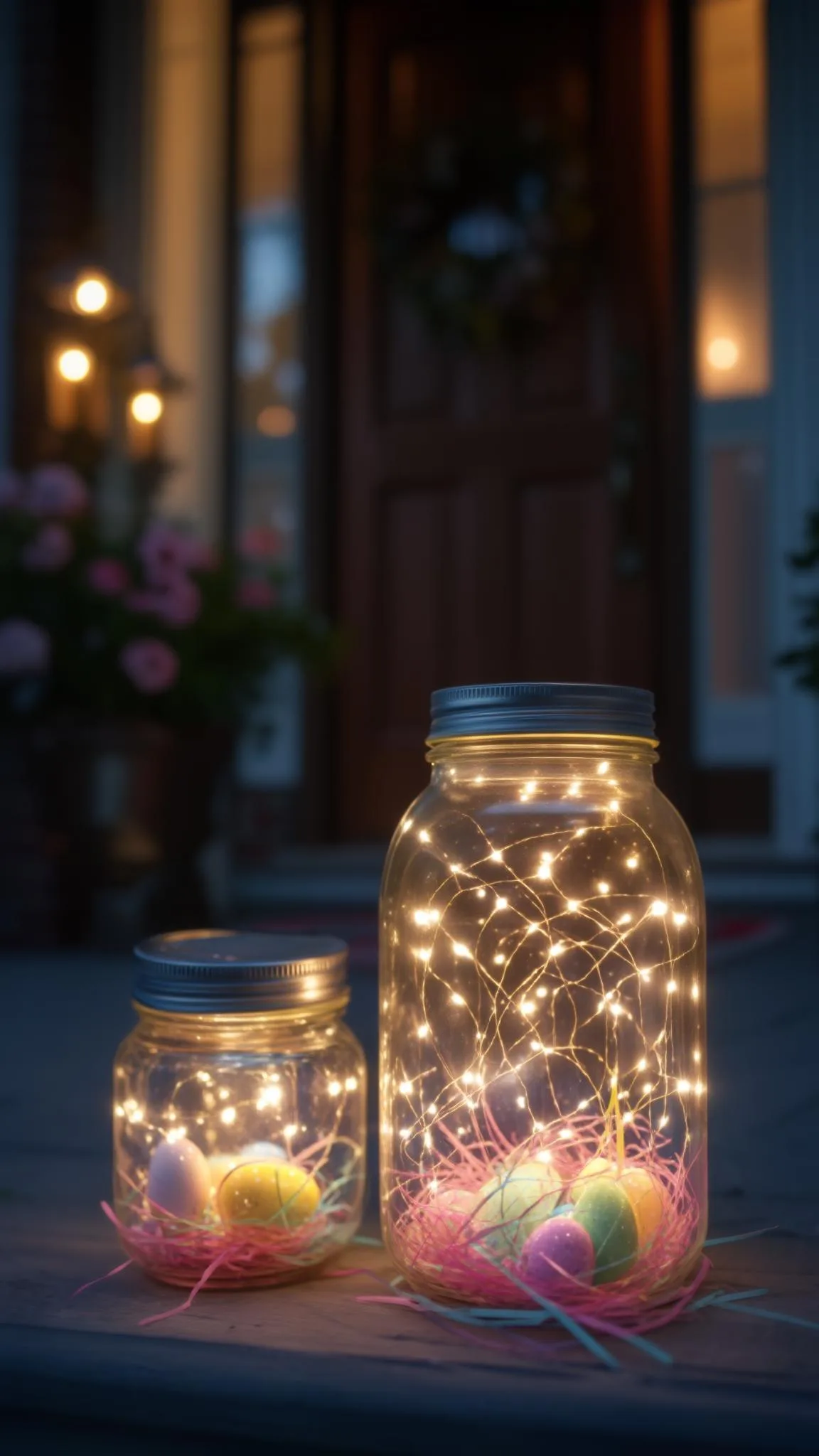 15. Mason Jar Lantern Easter Decor-0