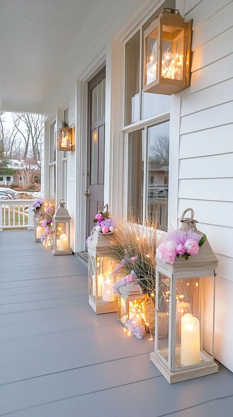 15. Mason Jar Lantern Easter Decor-1