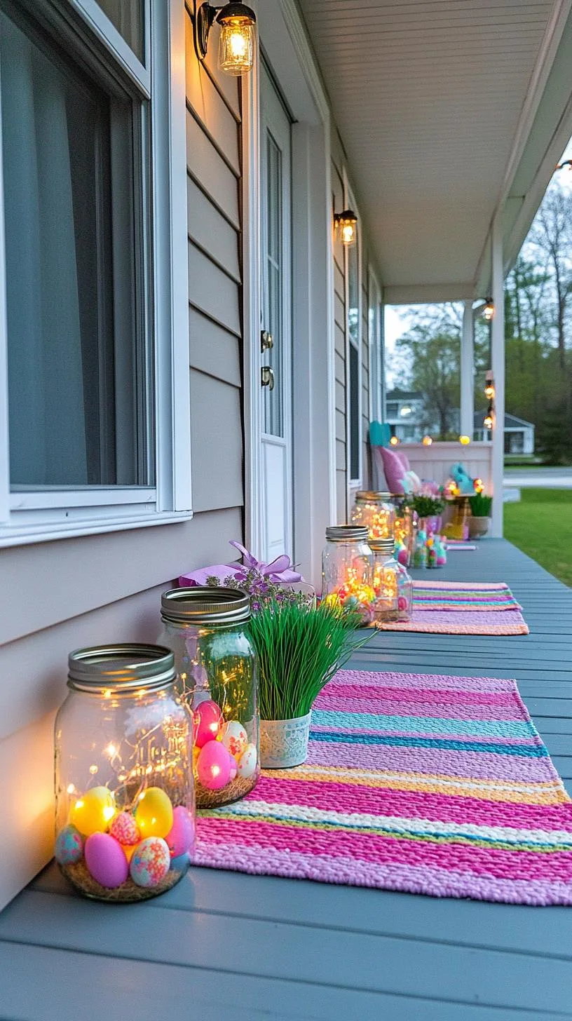 15. Mason Jar Lantern Easter Decor-2