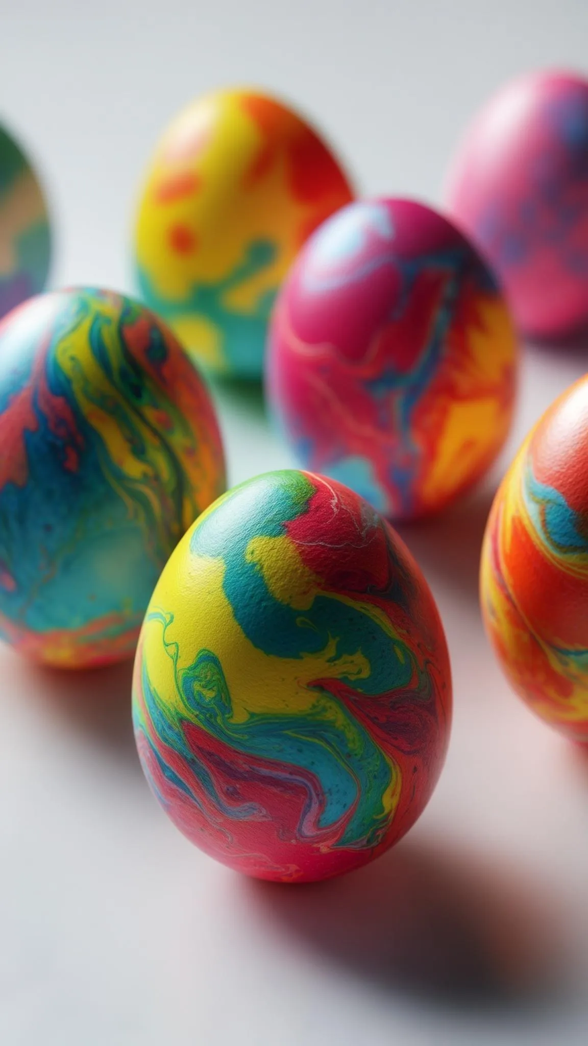 3. Tie-dye effect eggs using paper towel technique-0