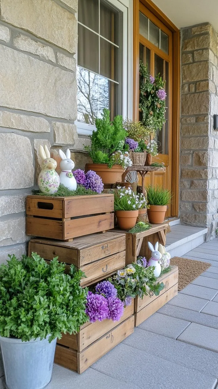 7. Whimsical Easter Porch Display-0