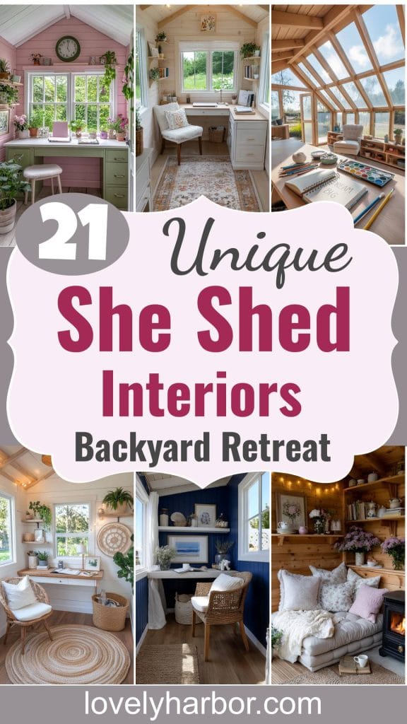 21 She Shed Interior Ideas That Feel Like A Personal Backyard Retreat
