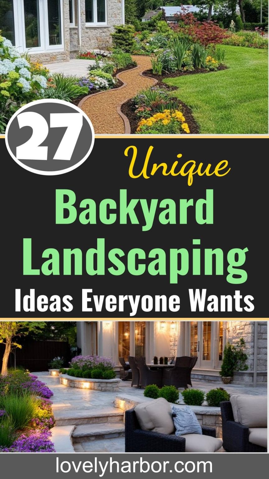 27 Unique Backyard Landscaping Ideas Everyone Wants In 2025 - Lovely Harbor