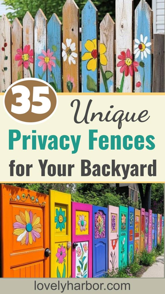 35 Unique Privacy Fence Ideas for a More Private Backyard 2 35 Unique Privacy Fence Ideas For A More Private Backyard