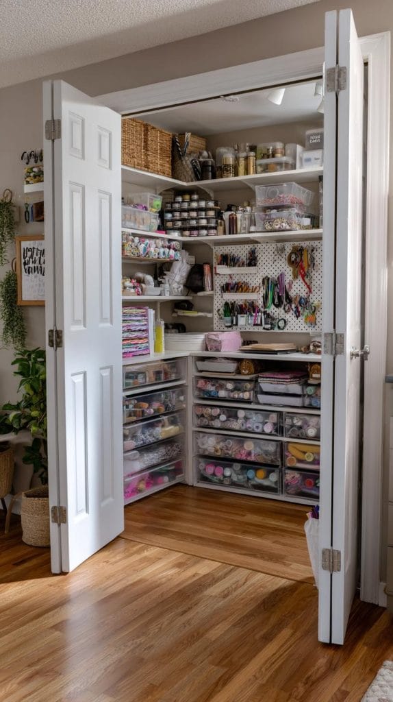 25 Craft Room Ideas With Genius Organization & Decor Tips - Lovely Harbor