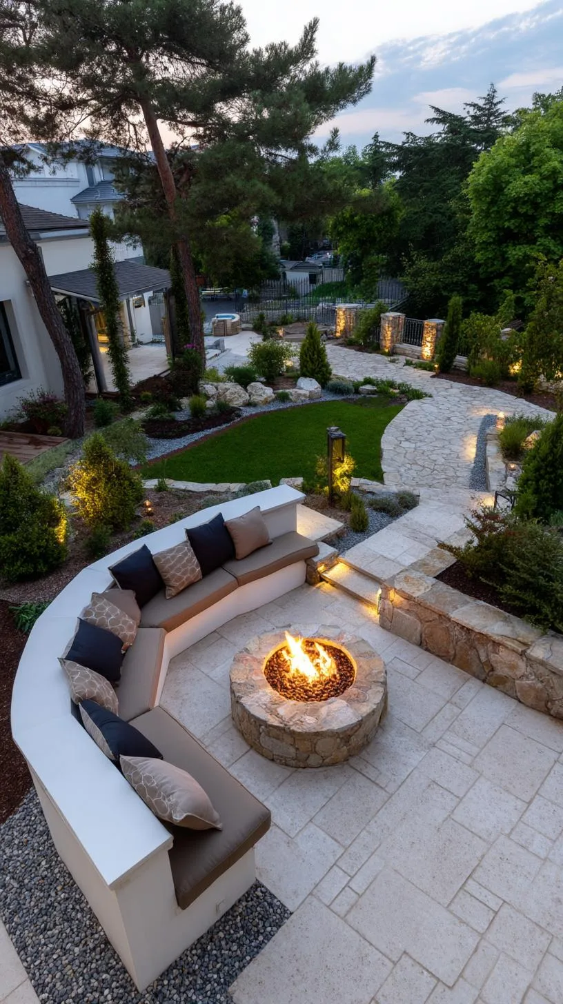 15. Cozy firepit corner framed by modern low seating-0 15. Cozy firepit corner framed by modern low seating-0
