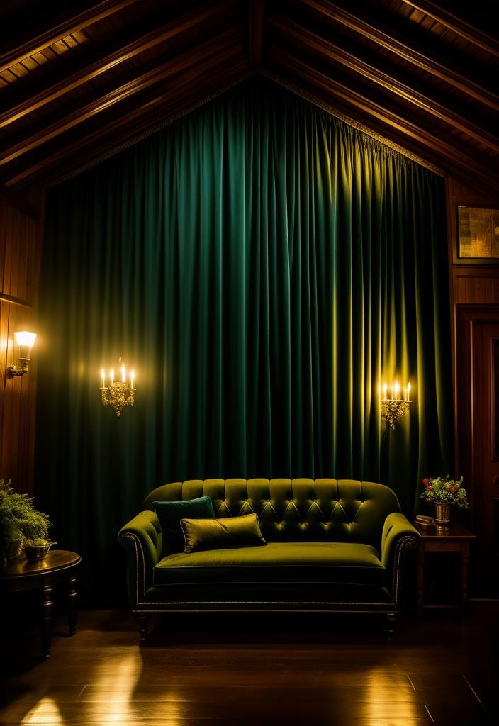 14. Dark green shed interior with dramatic mood lighting-3