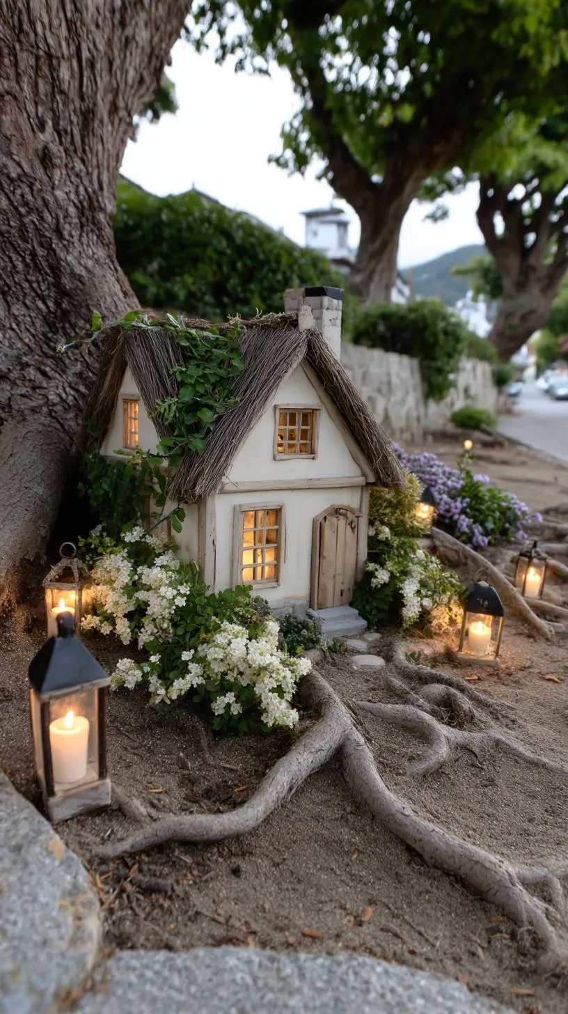 37 Whimsical Garden Ideas for a Magical Backyard 12 5. Fairy cottage nestled at tree base-0