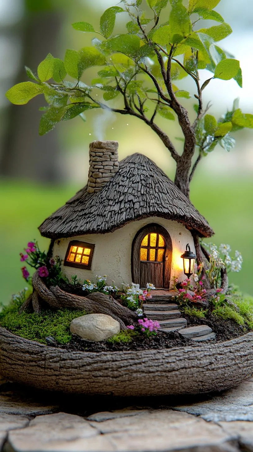 37 Whimsical Garden Ideas for a Magical Backyard 14 5. Fairy cottage nestled at tree base-2
