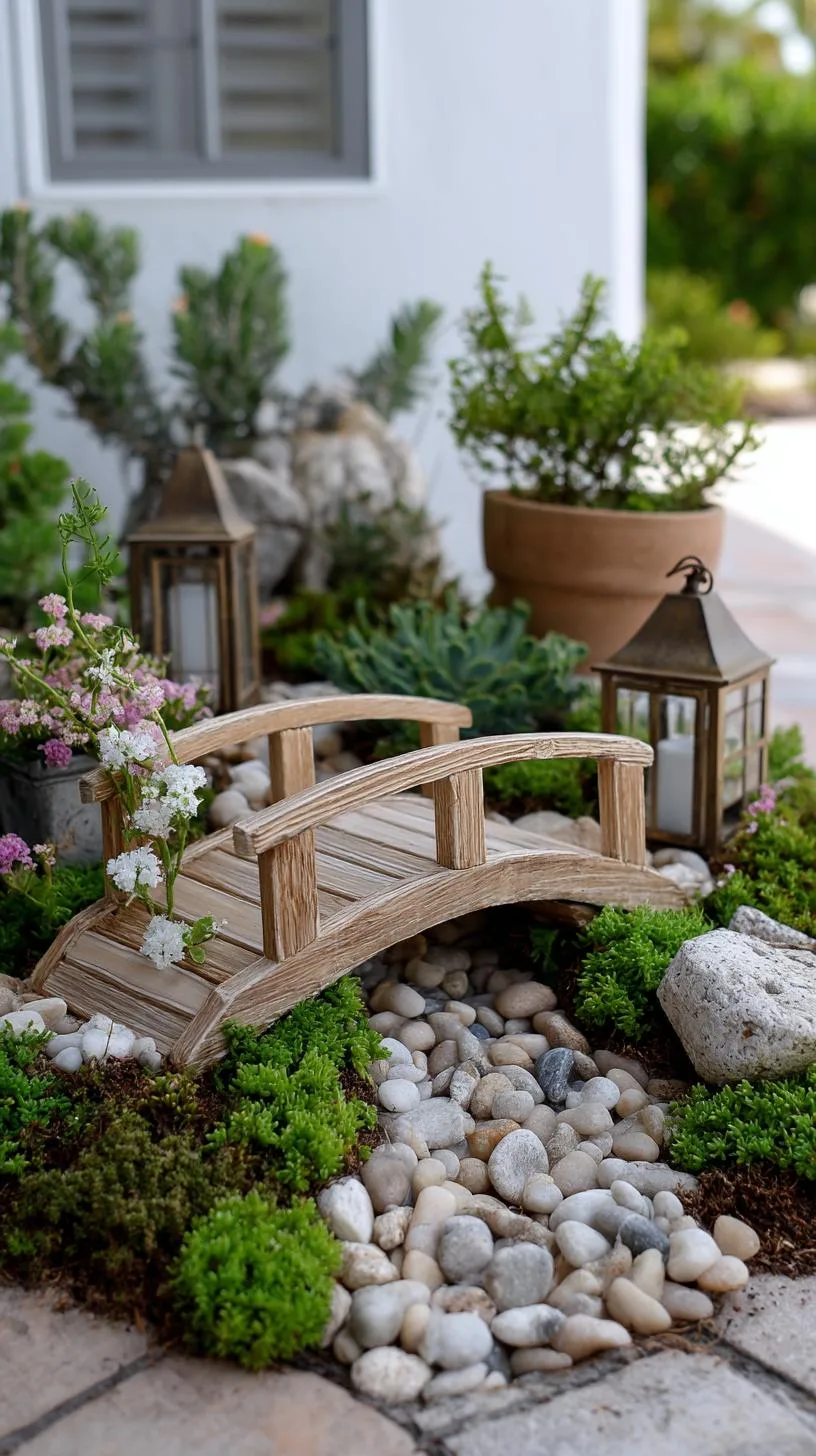 35. Fairy garden with bridge and dry riverbed design-0