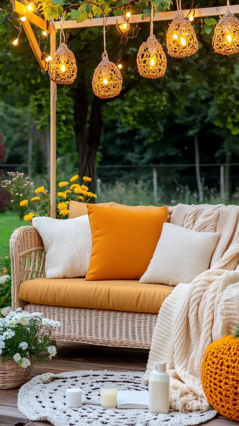 37 Whimsical Garden Ideas for a Magical Backyard 75 28. Fairy light canopy over garden bench-3
