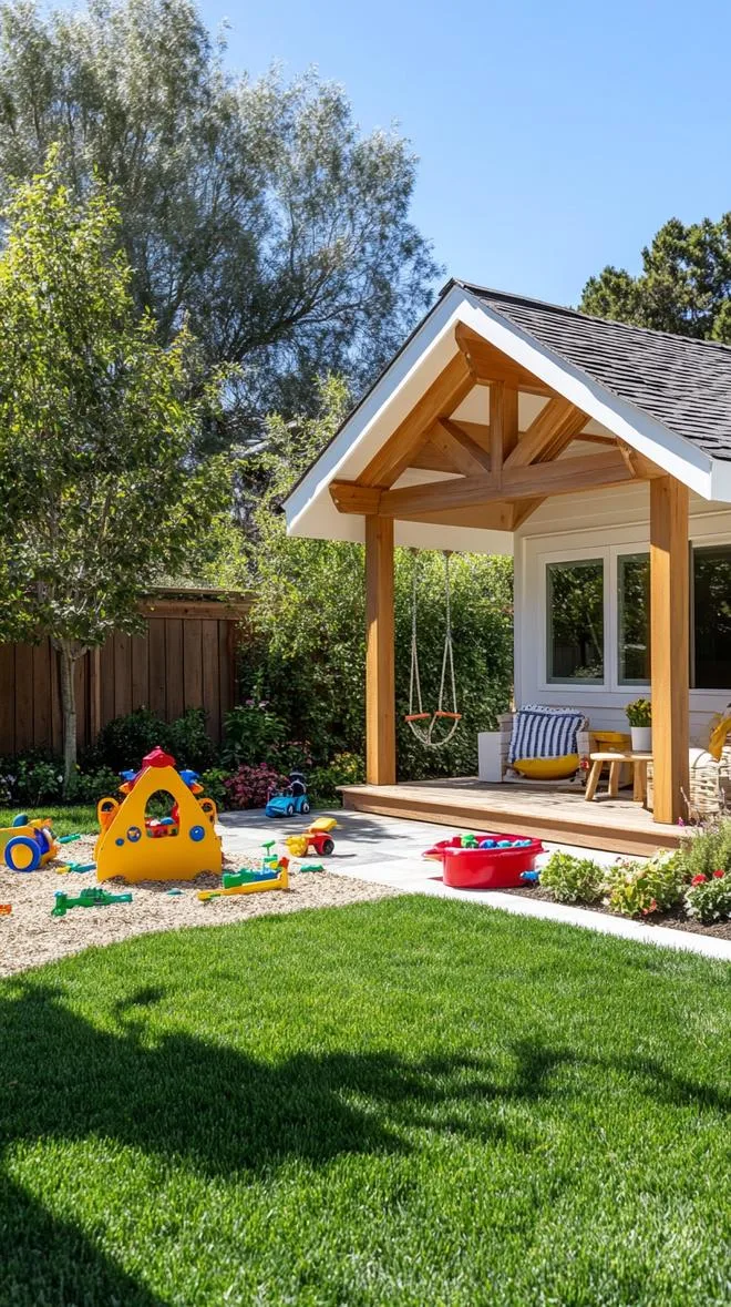 3. Family-friendly backyard with playhouse and grassy playground-0 3. Family-friendly backyard with playhouse and grassy playground-0