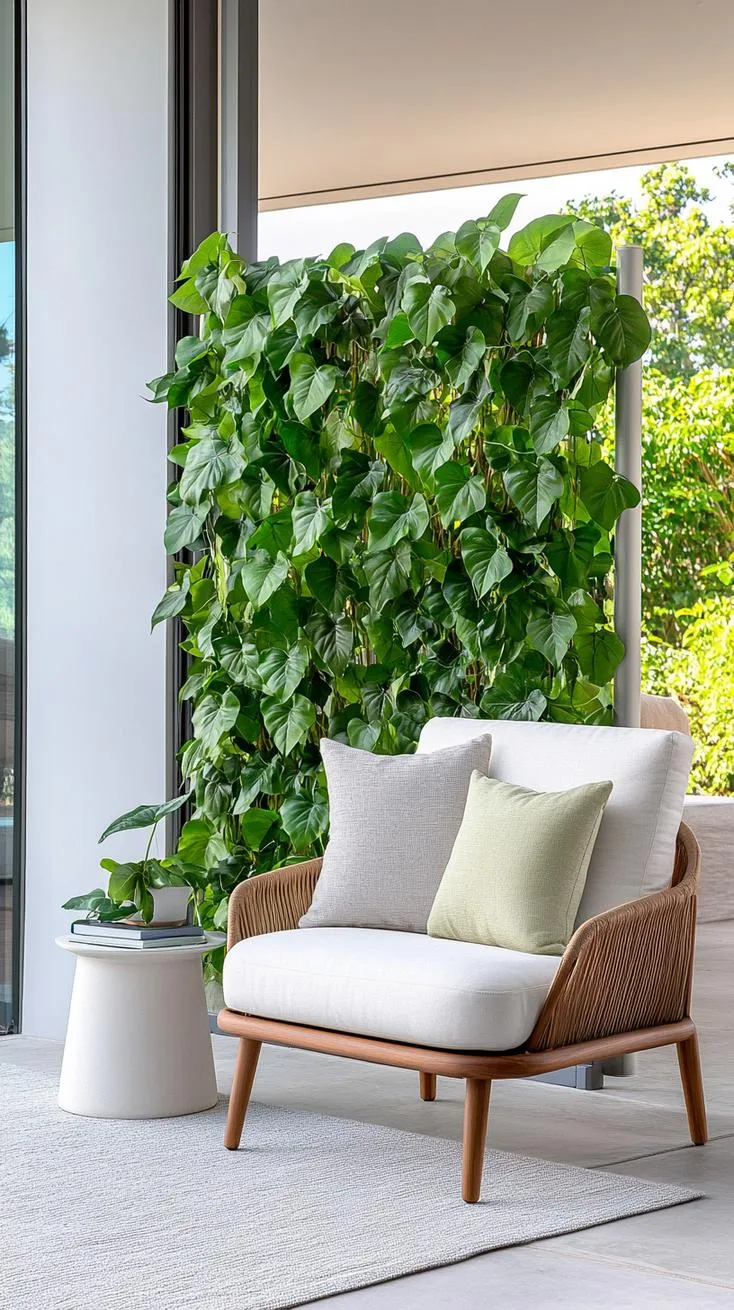 26. Faux ivy expandable privacy screen for patio-0