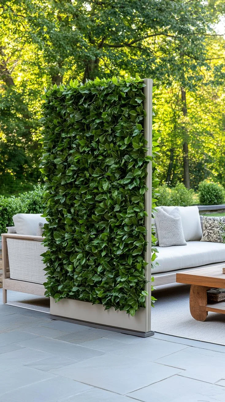 26. Faux ivy expandable privacy screen for patio-1