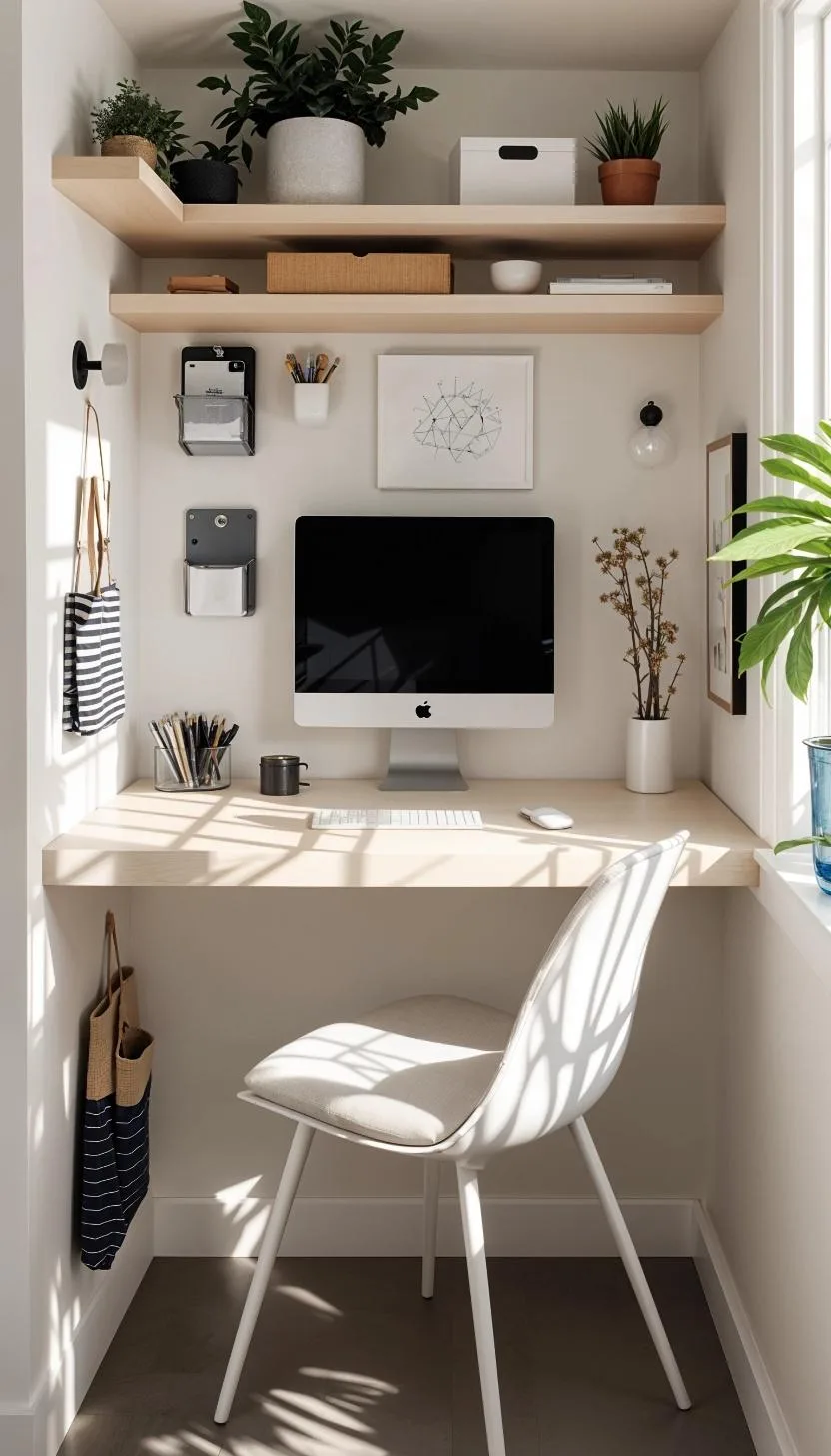 2. Floating wall desk for small space efficiency-3