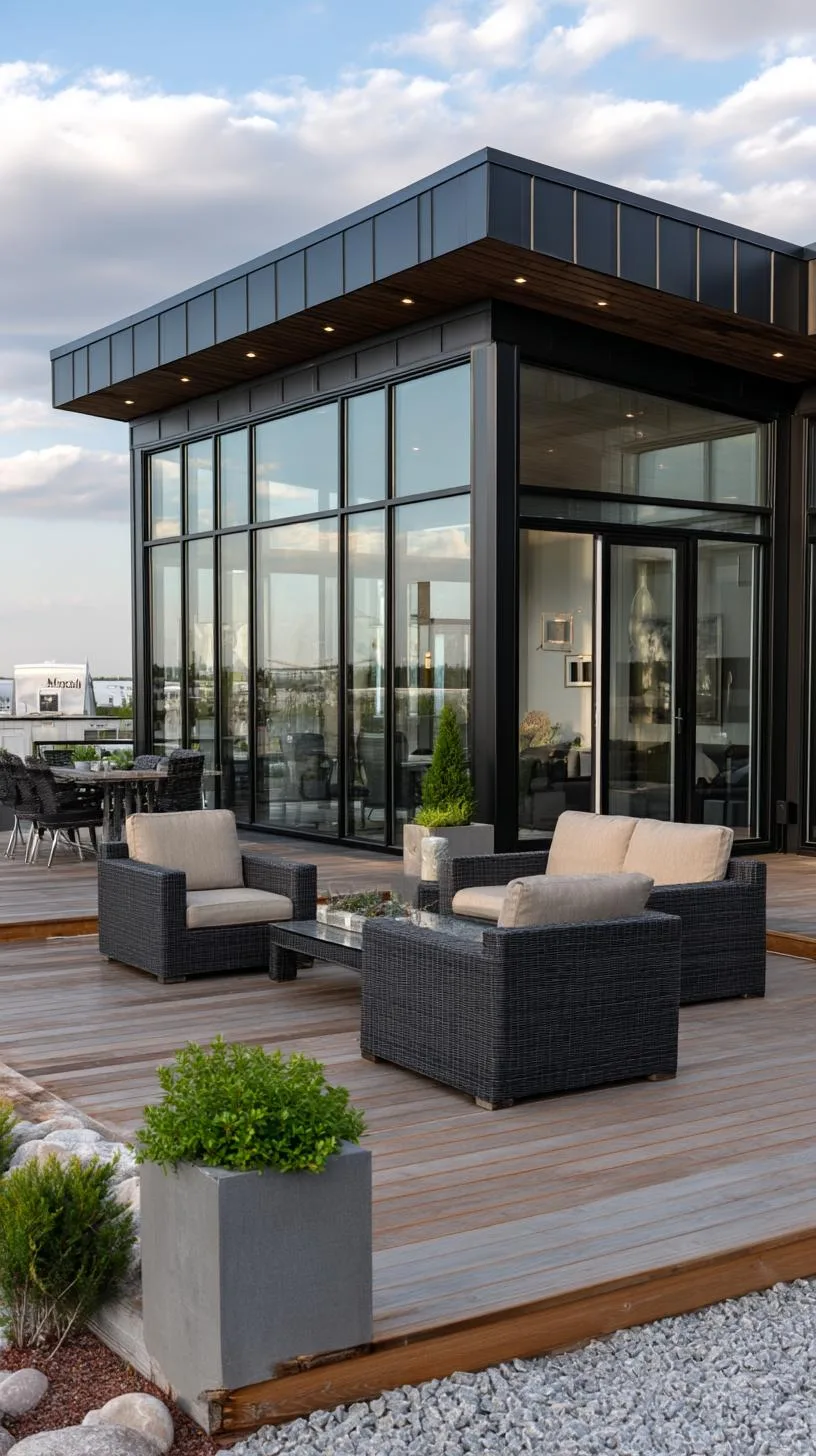 9. Fully enclosed patio with dramatic black framing-1