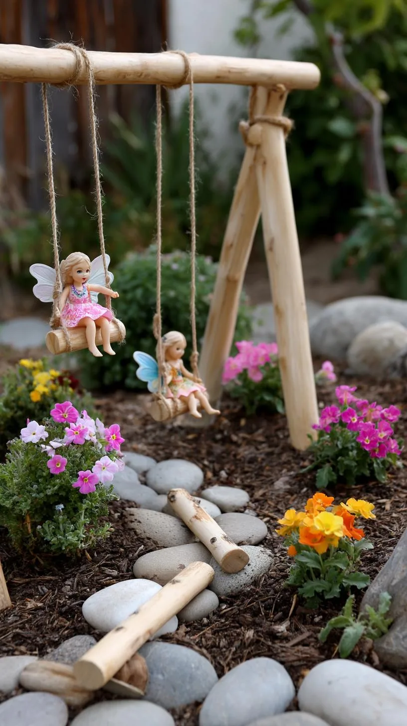 22. Garden fairy playground made from popsicle sticks-1
