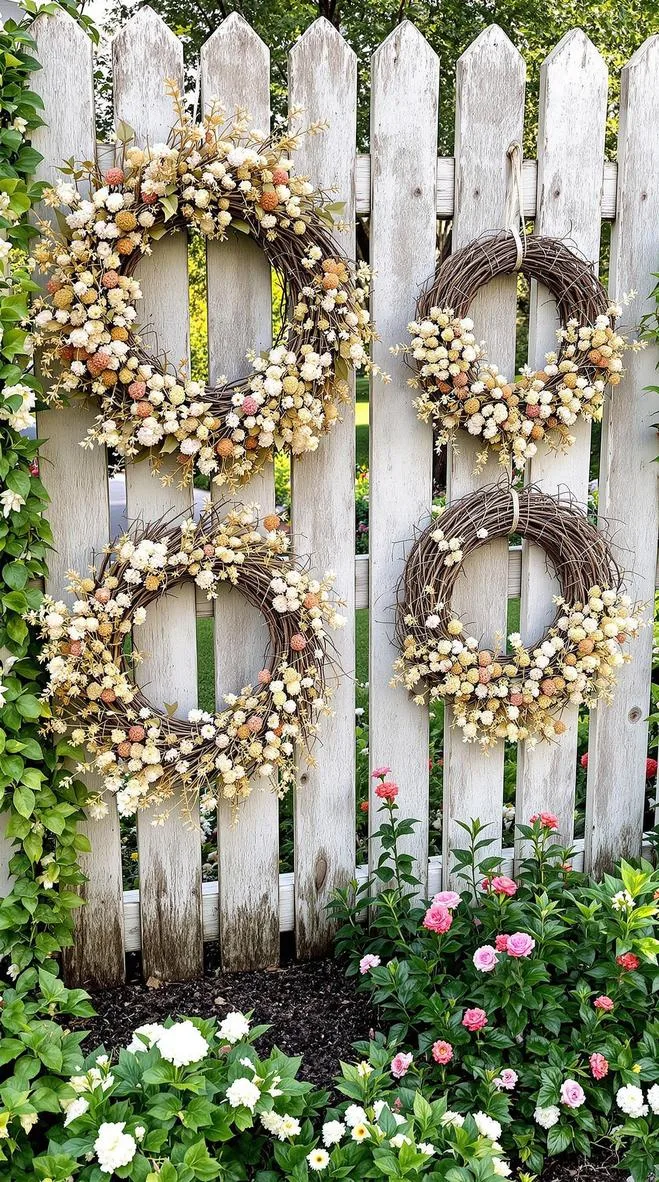 25. Handwoven twig wreaths decorated with dried flowers-1 25. Handwoven twig wreaths decorated with dried flowers-1