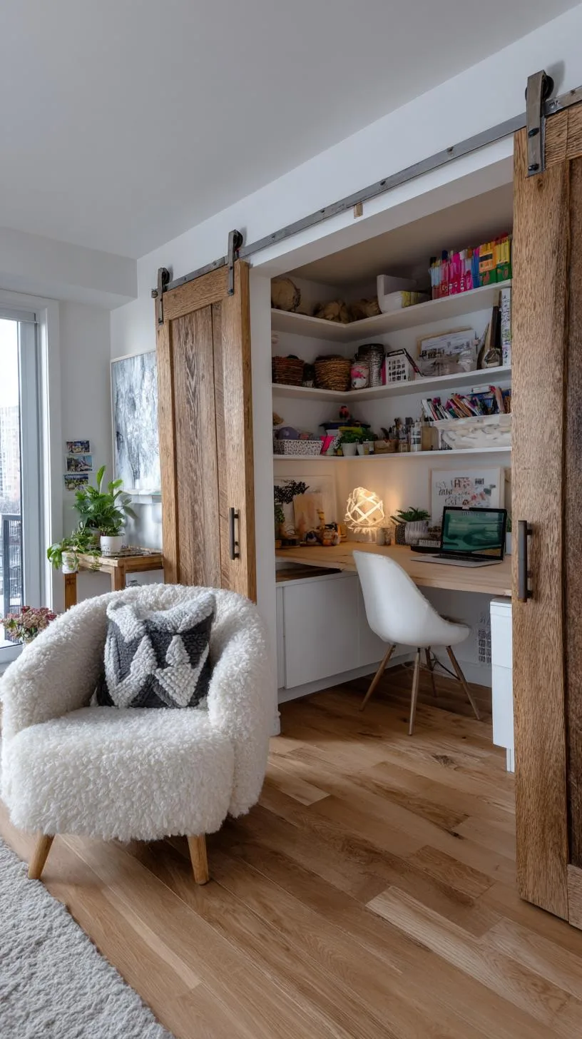 9. Hidden closet office with sliding barn doors-0