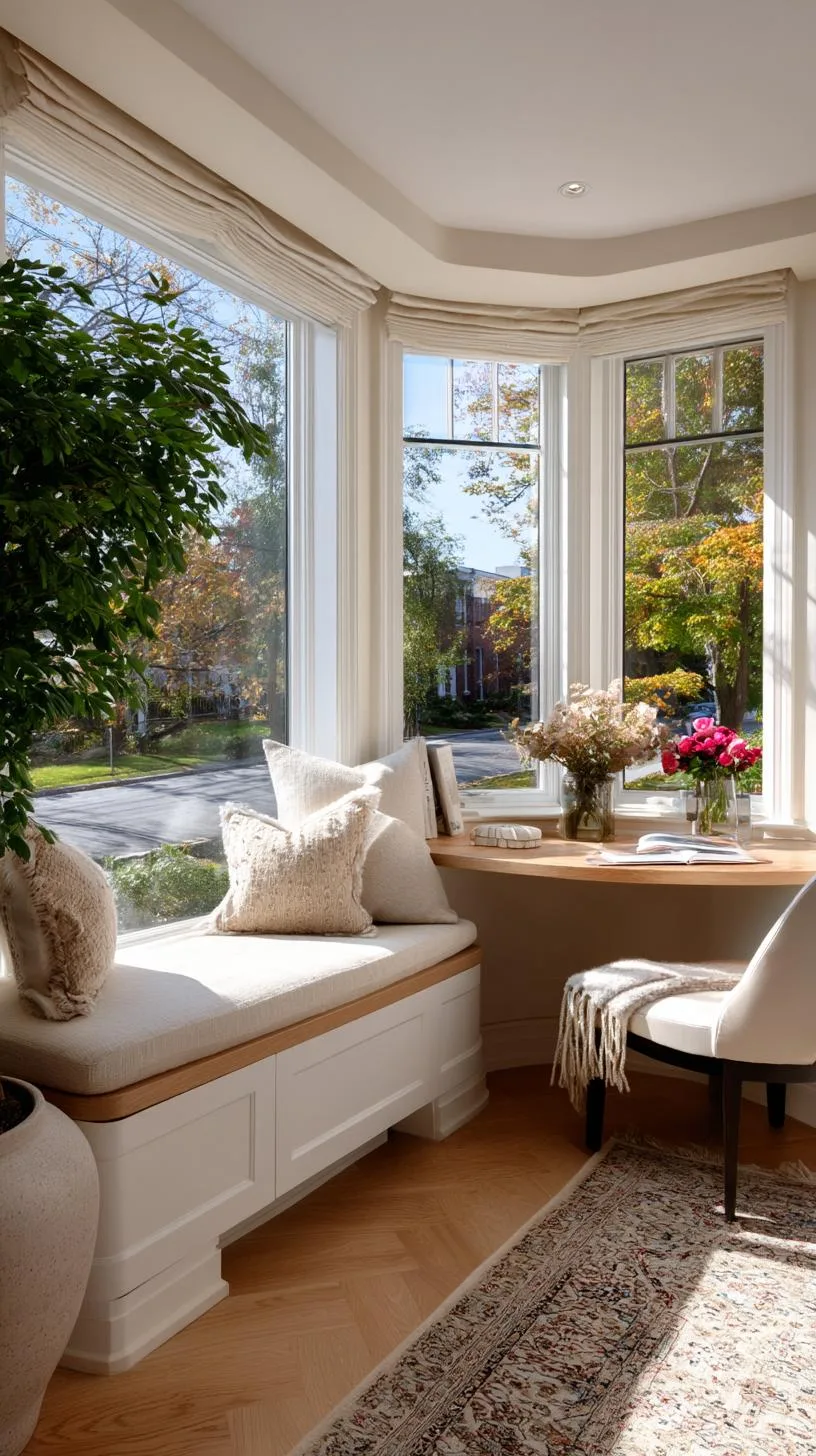18. Home office in a bay window alcove-0