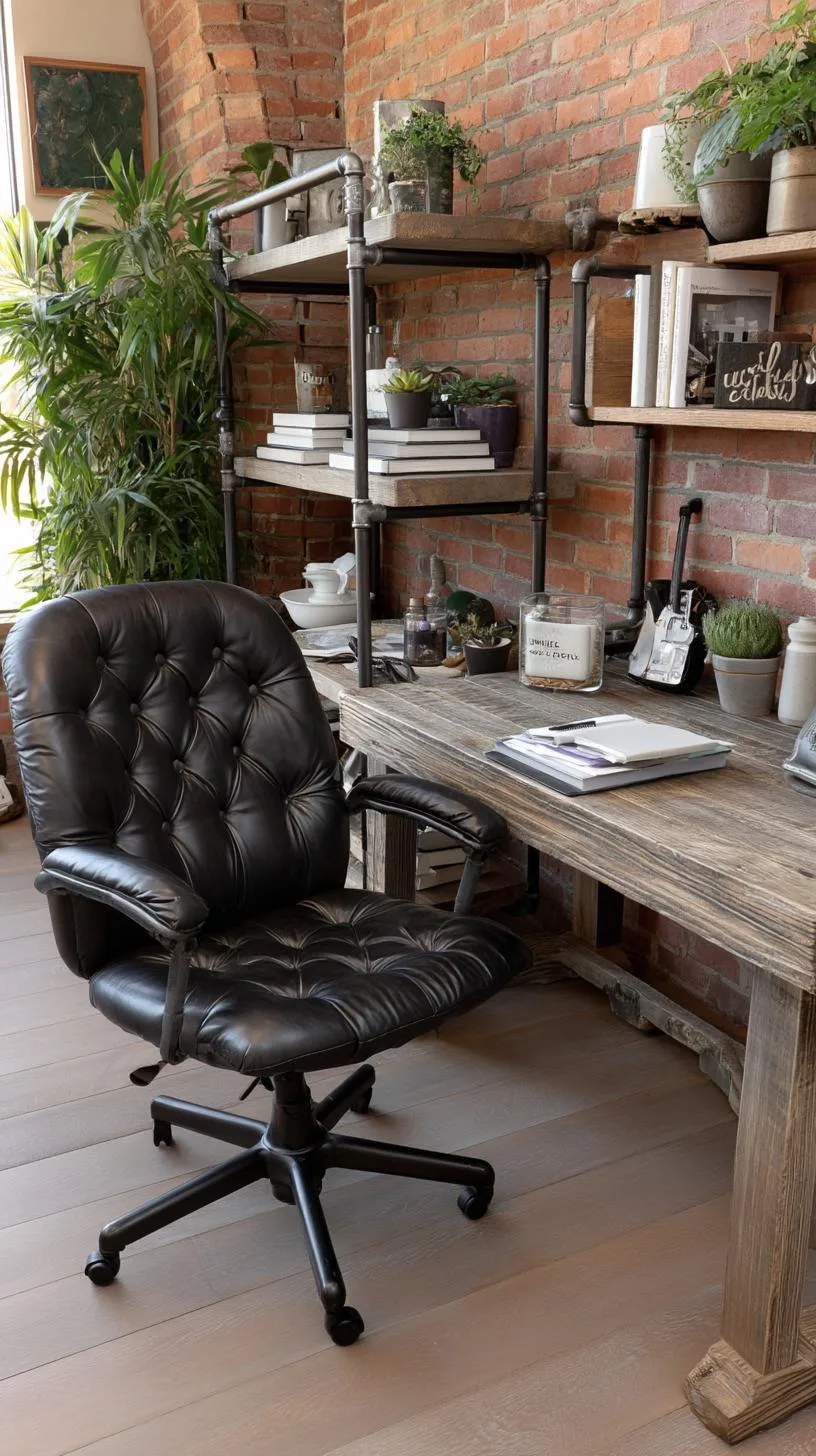 7. Industrial office with exposed shelves and pipe details-0