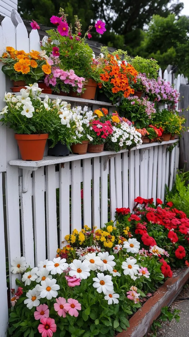 34. Living wall privacy screen using potted plants-0