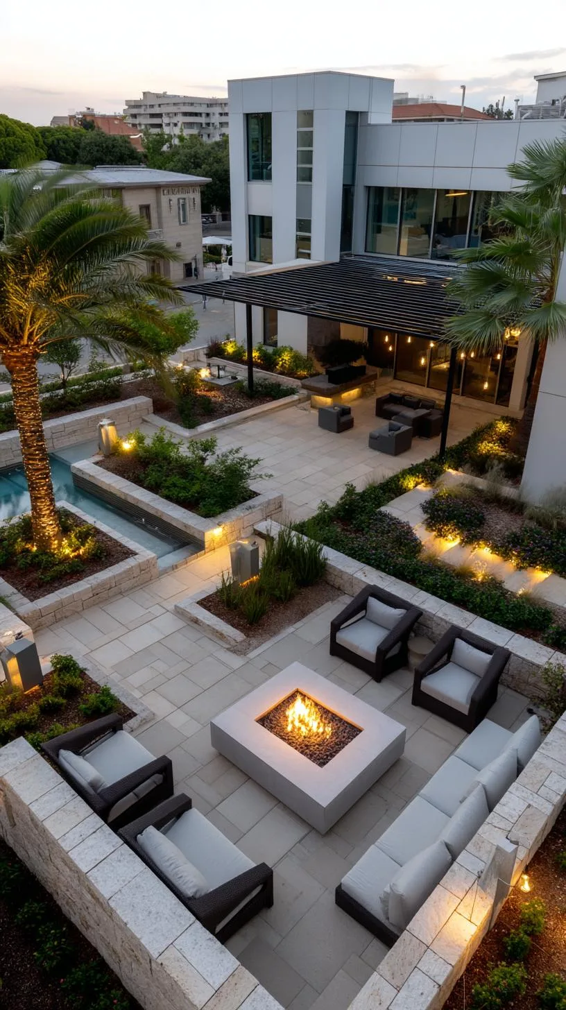 1. Modern backyard with large pergola and cozy firepit-0 1. Modern backyard with large pergola and cozy firepit-0