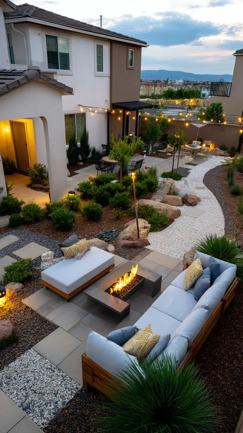 1. Modern backyard with large pergola and cozy firepit-2 1. Modern backyard with large pergola and cozy firepit-2