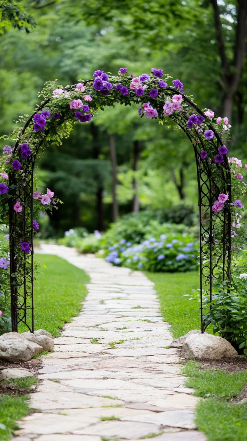 29 Vintage Garden Decor Ideas That Bring Rustic Charm Outdoors 106 27. Ornate vintage archway wrapped in flowering vines-0