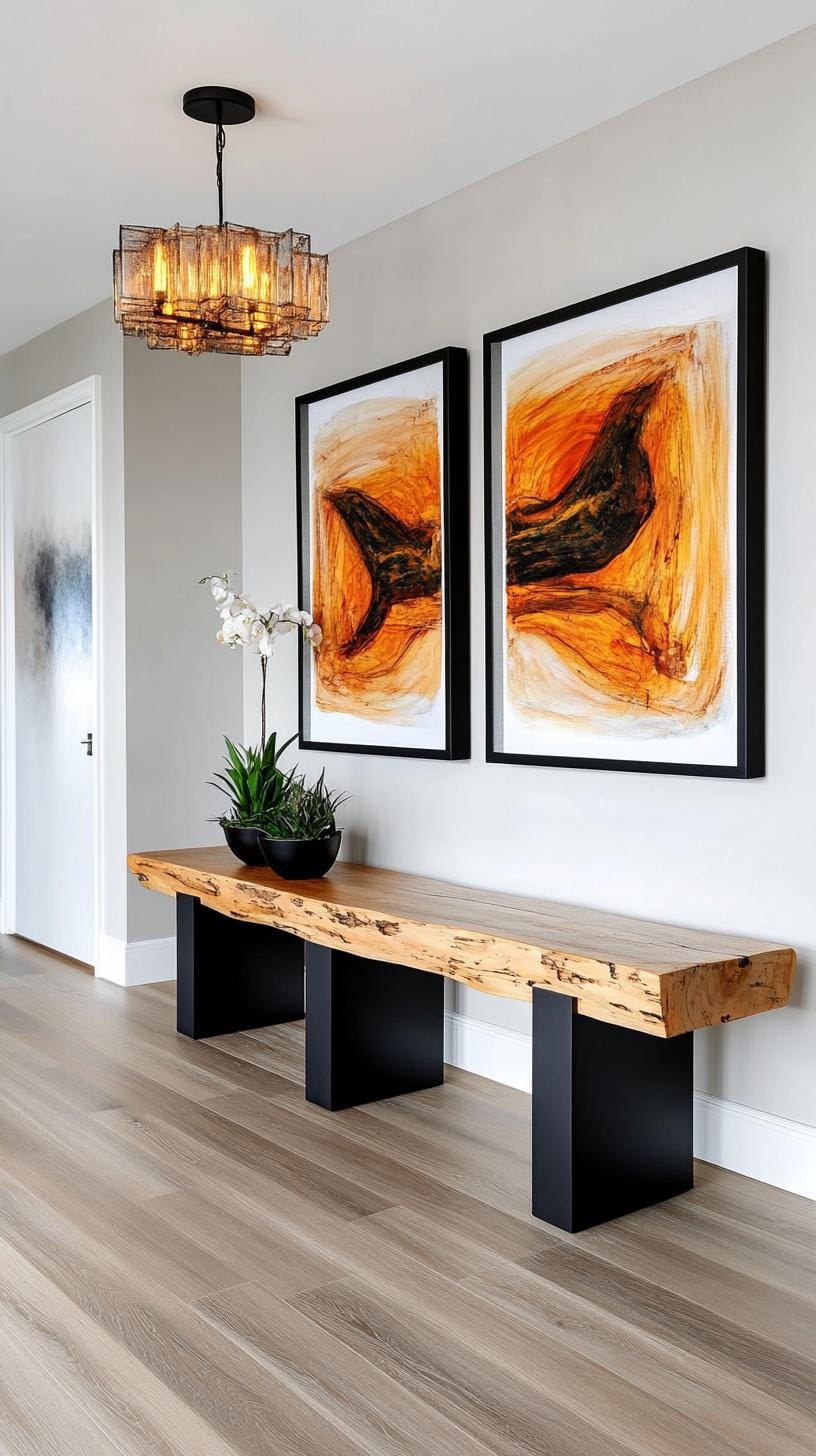 32. Oversized duo statement wall featuring two large impactful frames side by side-0