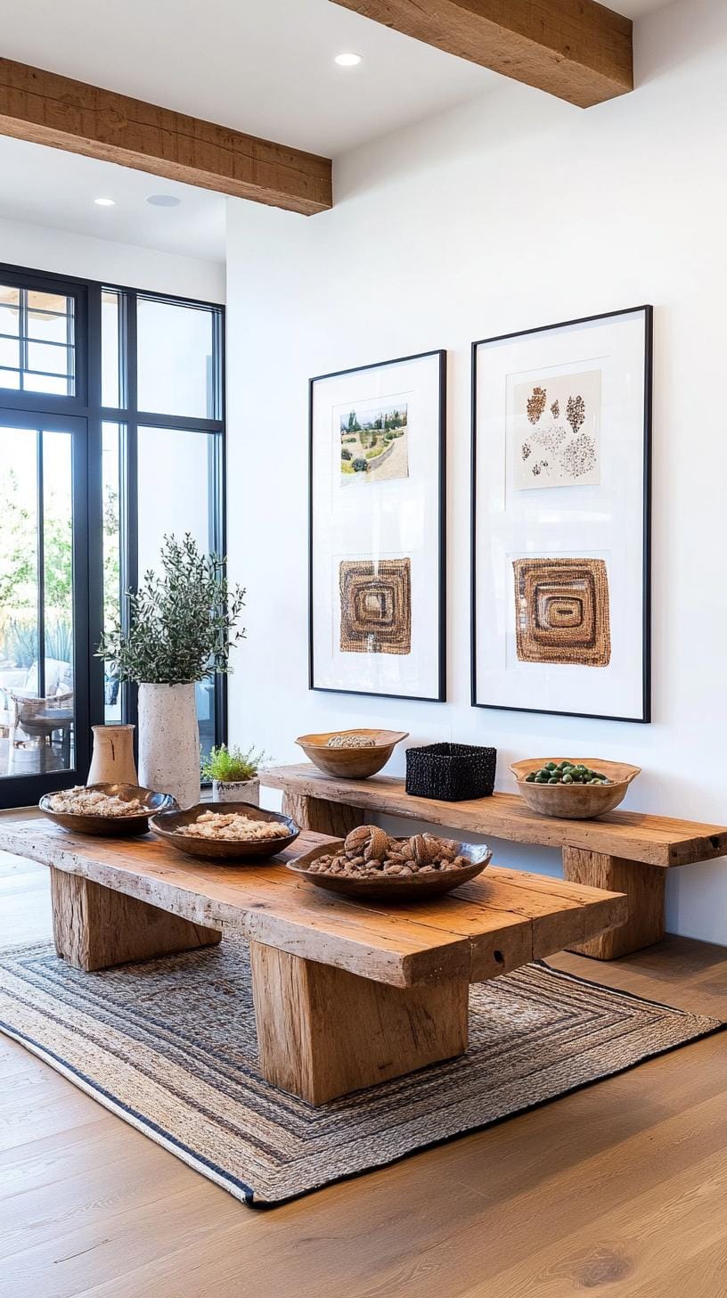 32. Oversized duo statement wall featuring two large impactful frames side by side-2