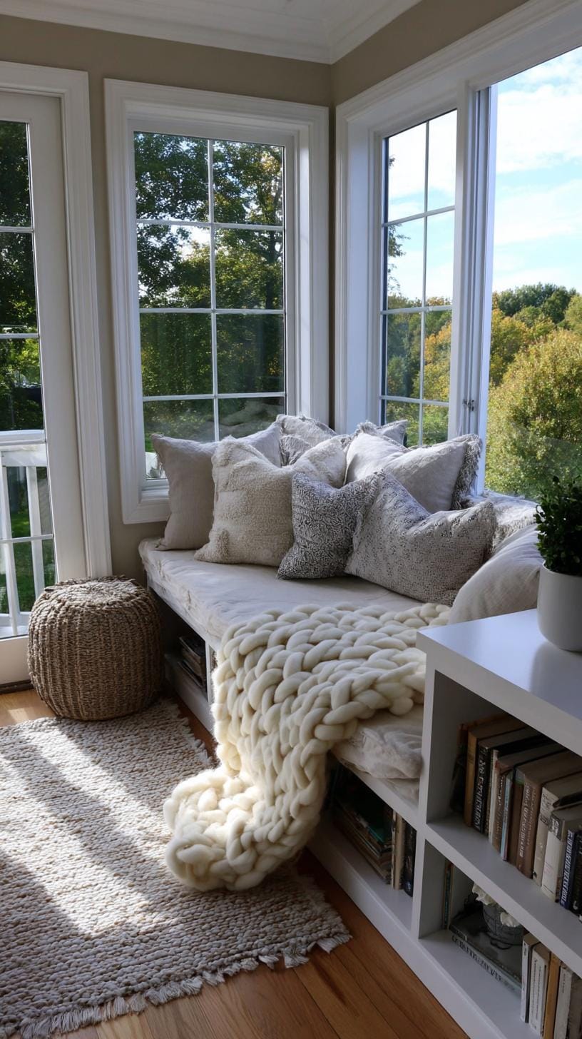 10. Porch conversion with cozy window reading nook-1