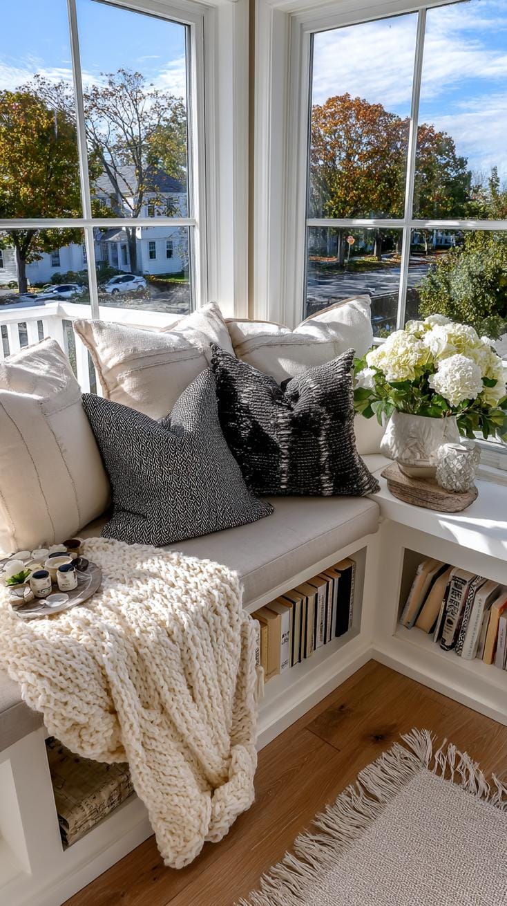 10. Porch conversion with cozy window reading nook-2