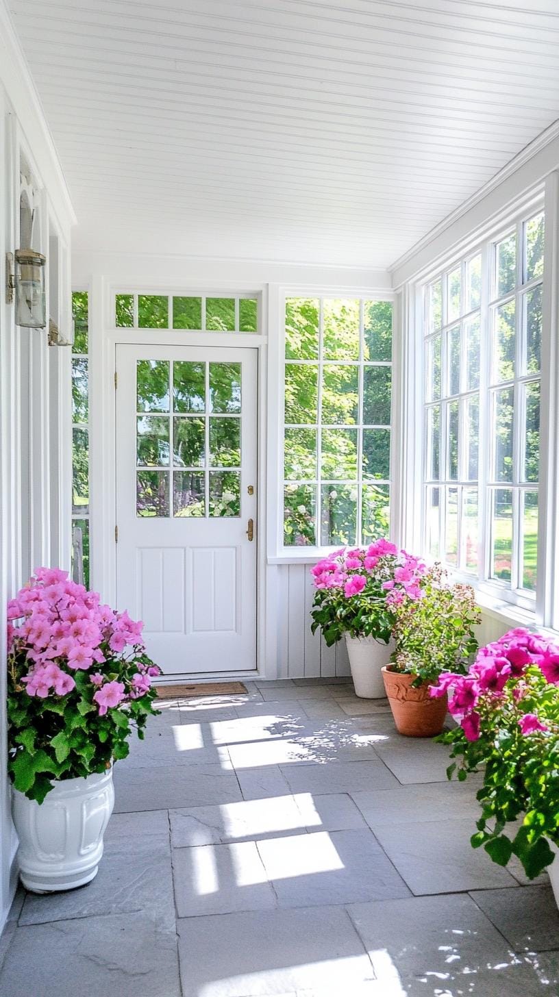 1. Small enclosed porches with full white trim-1