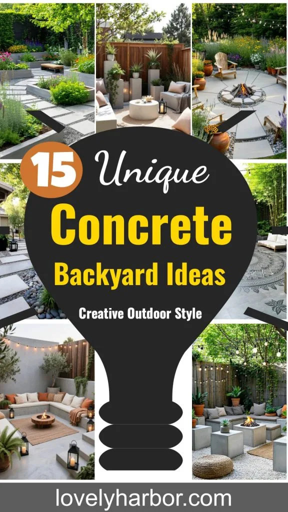 15 Unique Concrete Backyard Ideas for Creative Outdoor Style 1 15 Unique Concrete Backyard Ideas For Creative Outdoor Style