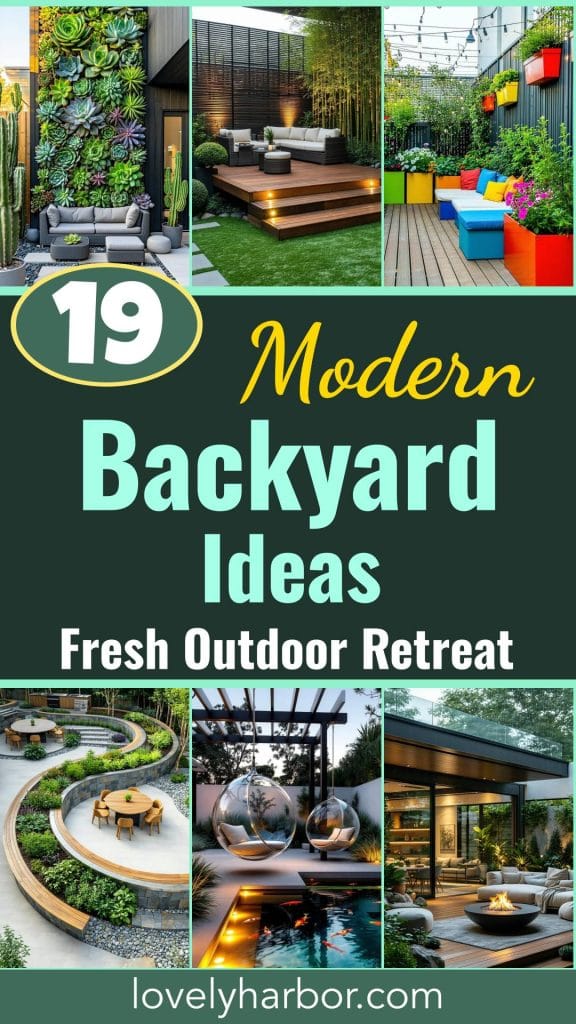 19 Modern Backyard Ideas For A Fresh Outdoor Retreat