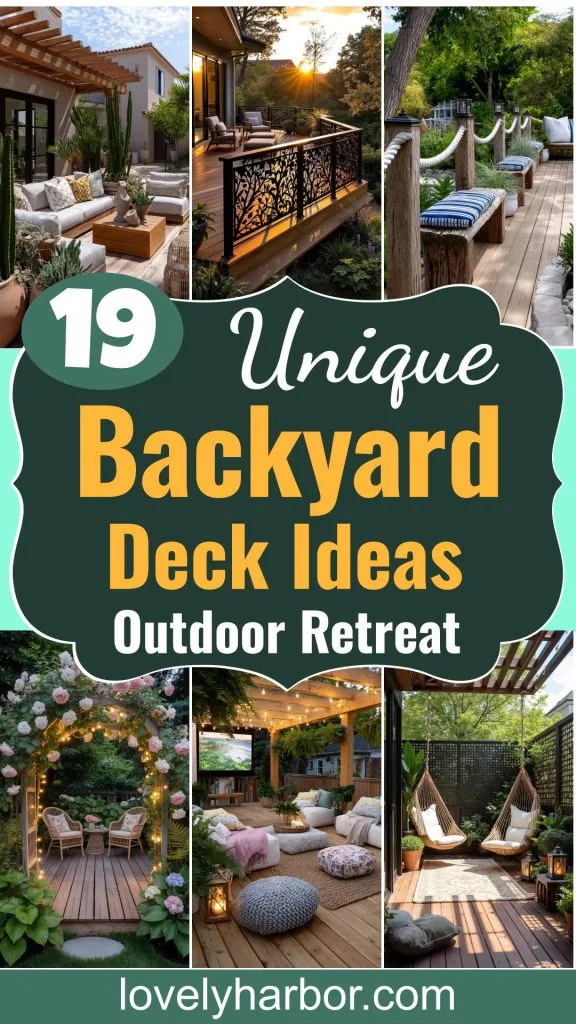 19 Unique Backyard Deck Ideas For A Beautiful Outdoor Retreat